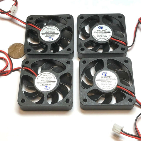 4 Pieces 5010 24V fan 50mm 5cm Extruder Cooling Heatsink Gdstime 3d printer C21