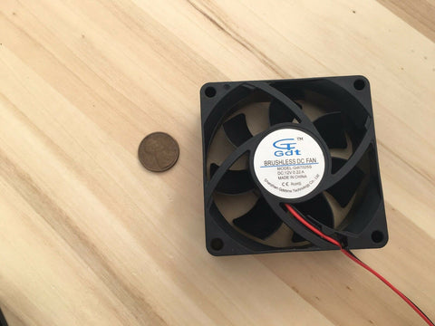 1 Piece Gdstime 7025s (70x70x25mm) 2 wires Brushless DC Cooling Fan 12V Fans C10