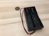 1 Piece --  18650 two slot Battery Clip Holder Box Case Wire Lead  C24