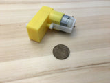 1 Piece angle L Gearbox 3v 6v 4.5v Shaft Car Toy Reduced Gear Motor Yellow A11