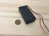 1 Piece  on/off switch Storage Holder Case Box 2 AA Battery Black plastic B19