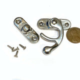 1 Set Large BXR Brand mini latch Silver Metal Hook screws Latches Clasp Lock c10