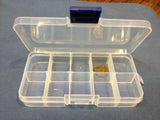 10x Clear Plastic Case Wholesale Container Nail Art Box tips Storage Compartment