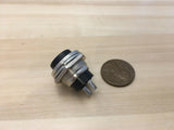 1 Piece BLACK 16mm MOMENTARY N/O normally open PUSH BUTTON SWITCH DC on/off C24