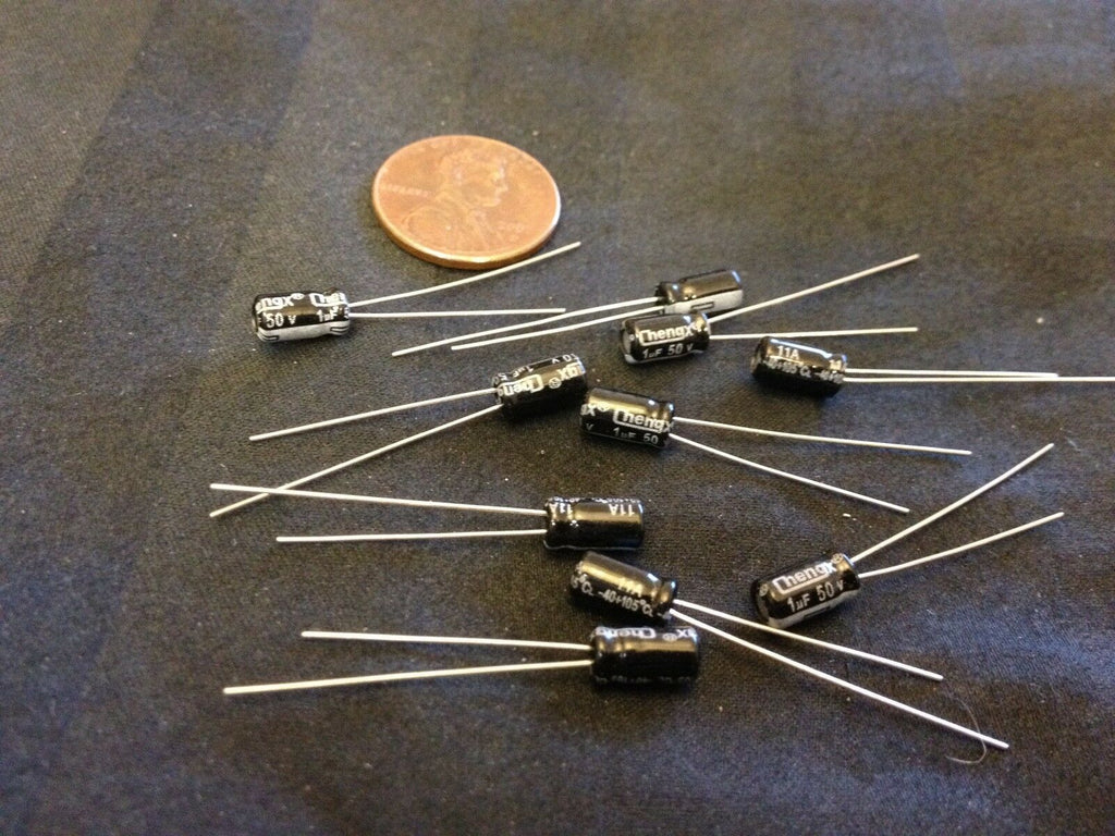 10 Pieces  50V  1UF Electrolytic Capacitor 4x7mm Radial C11