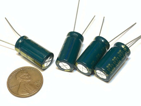 4 Pieces Green 3300uF 16V Electrolytic Capacitor Aluminum Radial B27