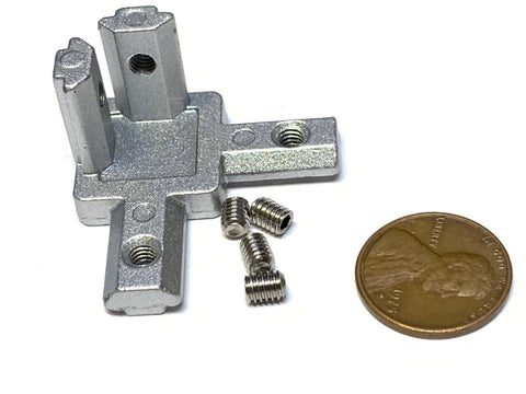 1 piece corner 2020 fitting angle t slot connector Profile bracket fastener C22