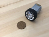 2 Sets 130 motor + 26MM Diameter rubber Car Robot Tire Wheel DC Motor C32