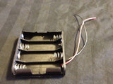 2  Plastic Battery Holder 4 AA Wire Leads cell 6v case