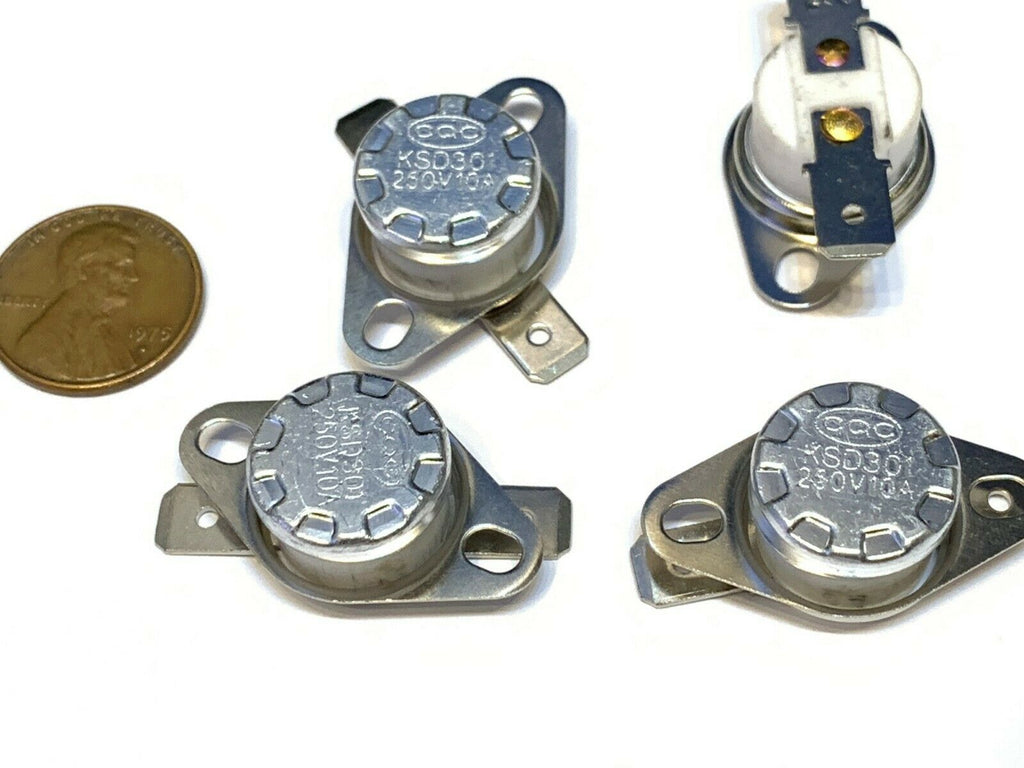 4 Pieces N/C 240ºC 464ºF normally closed Thermal  Thermostat switch KSD301 A20