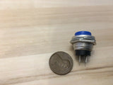 1 Piece Blue 16mm MOMENTARY N/O normally open PUSH BUTTON SWITCH DC on/off C24
