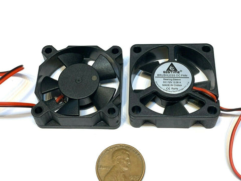 2 Pieces Gdstime 35mm 35x10mm 3510 DC 12V 2Pin mini Ventilation Cooling Fan A16