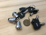 3 sets Key Ignition 12mm Switch OFF-ON Lock metal lock security C33