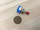 5 x RED Sleeve cap boot cap Blue On Off On Momentary Mini Toggle Switch 1/4 C8