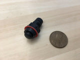 3 Pieces Black latching 10mm hole Self-locking Push Button Switch ON/OFF C31