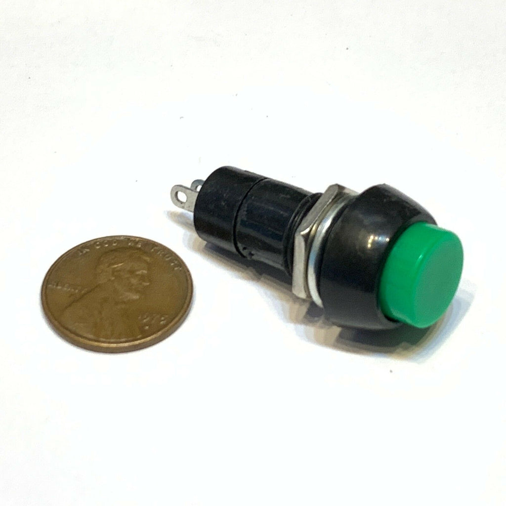 1 Piece Green Latching PUSH BUTTON SWITCH DC 6A N/O normally open on/off C30