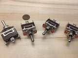 4 Pieces RED 3 PIN momentary Toggle switch (ON)OFF(ON)12v 125v spring return B5