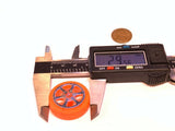 4 Pieces Orange Small toy 30MM Diameter 2mm Car Robot Tire Wheel DC 4pcs A13
