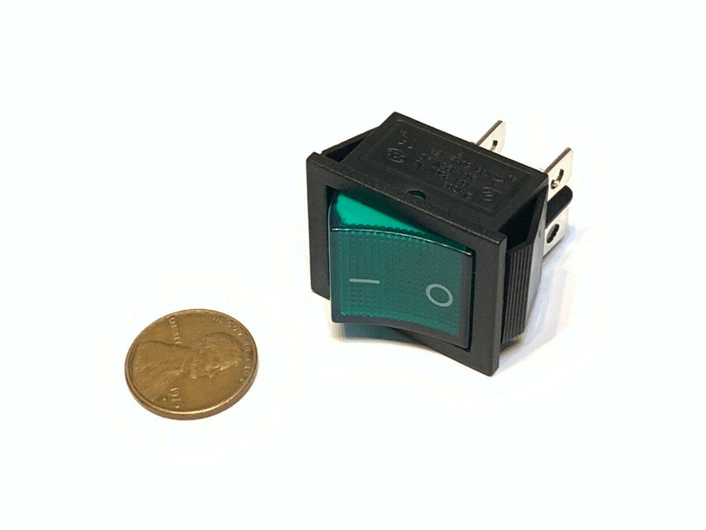 1 Piece Green 4 pin kcd4 BXR 20a rocker switch on off latching 12v 125v ac dc B5