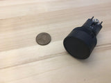2 Pieces Black Momentary PUSH BUTTON SWITCH normally open closed 22mm on off A11