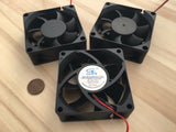 3 Pieces Gdstime 7025s 70x70x25mm 2 wires Brushless DC Cooling Fan 12V Fans C10