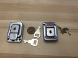 2 pieces - Lock key Silver J402 Nickle Cigar Wood Box Case Latch Clasp C21