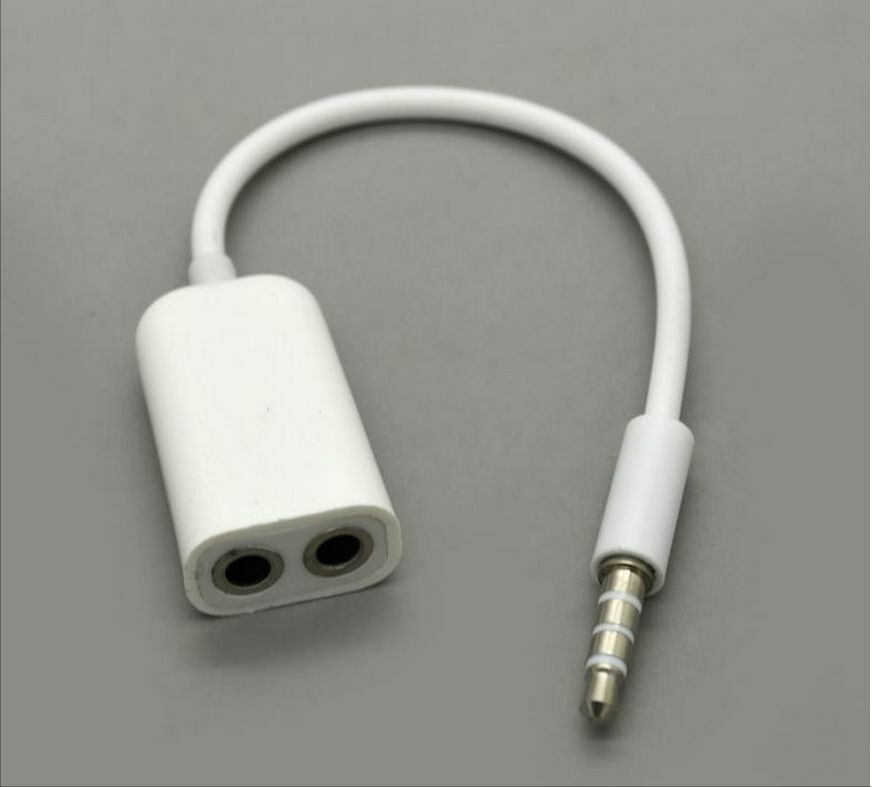 3.5mm Audio Y Splitter Cable Cord Plug Speaker Headphones Earphones Earbuds c10