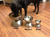 small neo bowl   Elevated Raised Dog Feeder Stainless Steel cat lab dish bowls