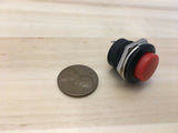 1 Pieces RED small N/O Momentary 16mm push button Switch round 12v on off C18