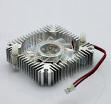 2 PCS 55mm 2PIN Aluminum Snowhite Cooling Fan Heatsink Cooler  VGA CPU FS006 B7