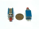 2 Pieces AN4 2x2 blue red ON (ON)Momentary 1A 8mm push button switch machine A13