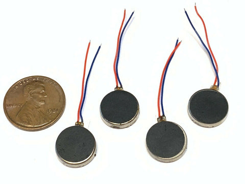4 Pieces Vibration coin motor 1230 12mm 12mm x 3mm brushless small dc phone B14