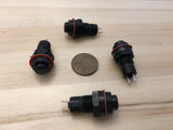 4 Pieces Black latching 10mm hole Self-locking Push Button Switch ON/OFF C31