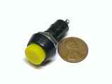 2 Pieces Yellow momentary PUSH BUTTON SWITCH DC 6A N/O normally open on/off C11