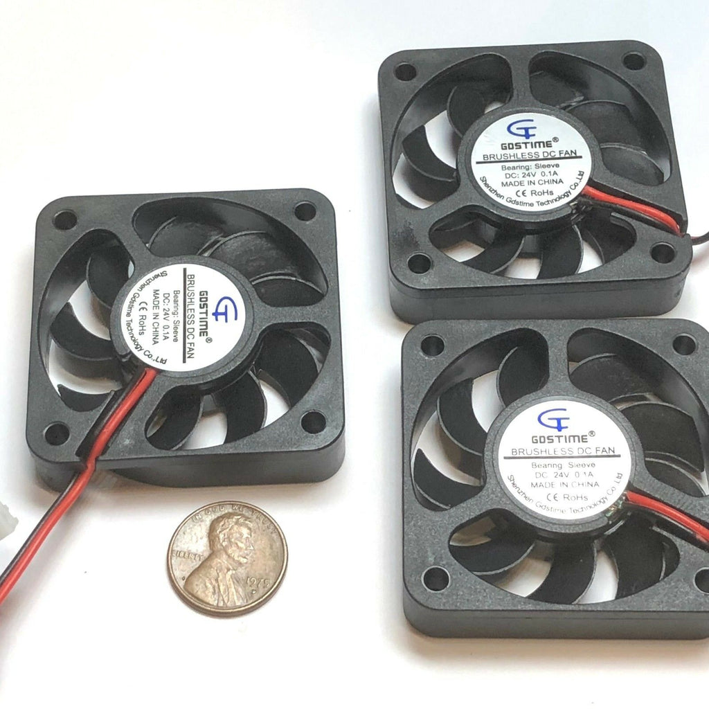 3 Pieces 5010 24V fan 50mm 5cm Extruder Cooling Heatsink Gdstime 3d printer C21