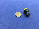 6 Pieces Yellow small N/O Momentary 12mm push button Switch round 12v on off C2