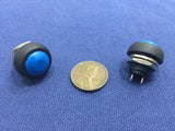 2x Blue MOMENTARY N/O normally open PUSH BUTTON SWITCH DC (on) off TK0304 A7