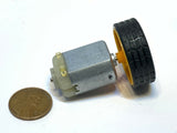 1 set Motor Small toy 30MM Diameter 2mm shaft Car Robot Tire Wheel DC 4pcs C20