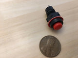 3 Pieces RED latching 10mm hole Self-locking Push Button Switch ON/OFF C31
