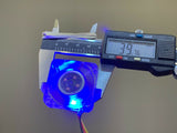 3 Pieces Blue LED mini 12V 4020 40x40x20mm DC Cooling Fan micro brushless A15