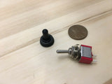 1 Piece RED Waterproof 5A ON-OFF Toggle Switch SPST 6mm 1/4 125v 12v on off C17