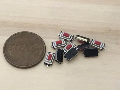 10 Pieces RED 3x6x2.5MM Tactile Tact Push Button Micro Switch Momentary C33