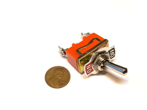 1 Piece SPST ON-OFF 15A 250V Latching orange 2 pin Toggle switch A15