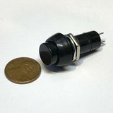 1 Piece Black Latching PUSH BUTTON SWITCH DC 6A N/O normally open on/off C30