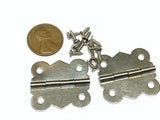 2 Pieces Silver 30mm butterfly butt style small hardware Cabinet Draw B28