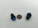 2 Piece 2pcs 2x blue 12mm Ring Momentary Push Button Switch DIY car Boat a10