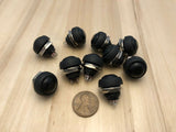 10 Black Normally open ON/Off SPST Momentary Round Push 12mm Button Switch A4