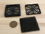 2 Pieces 40mm filter dust cover proof DC 4cm Cooling Heatsink guard Fan Fans C28