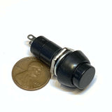 3 Pieces black momentary PUSH BUTTON SWITCH DC 6A N/O normally open on/off C11