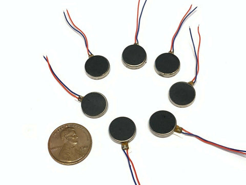 Vibration coin motor 12mm 7x 7pcs micro mini pancake cell 3mm 3v 7 Pieces B14